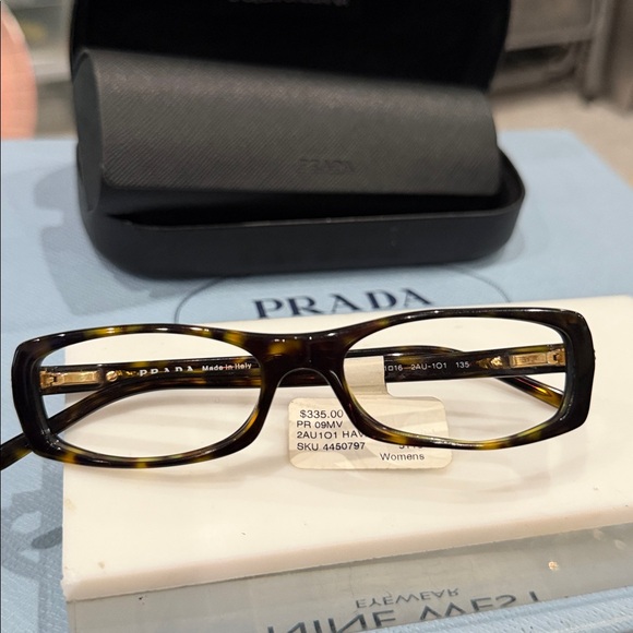 🔥 🕶 NWT Authentic Prada Havana VPR06M 2AU-101 tag 335PR09MV space 2AU 101